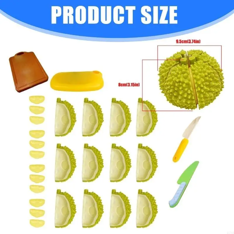 D7YD Giáo dục xếp chồng đồ chơi thực vật với sầu riêng có thể tháo rời cho trẻ mới biết đi 3+ năm