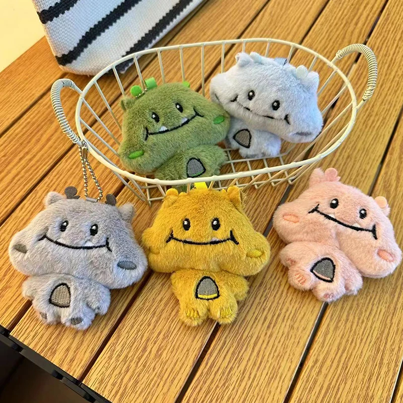 Kawaii Big Mouth Dragon Pendant Mini Plush Doll Cartoon Bag Ornament Gift Doll Pendant Plush Keychain Gift