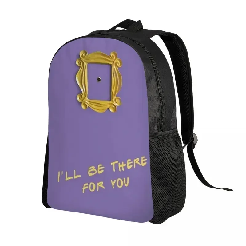 I'll Be There for You Travel Backpack Men Women School Computer Bookbag Friends TV Show College Student Daypack Bags