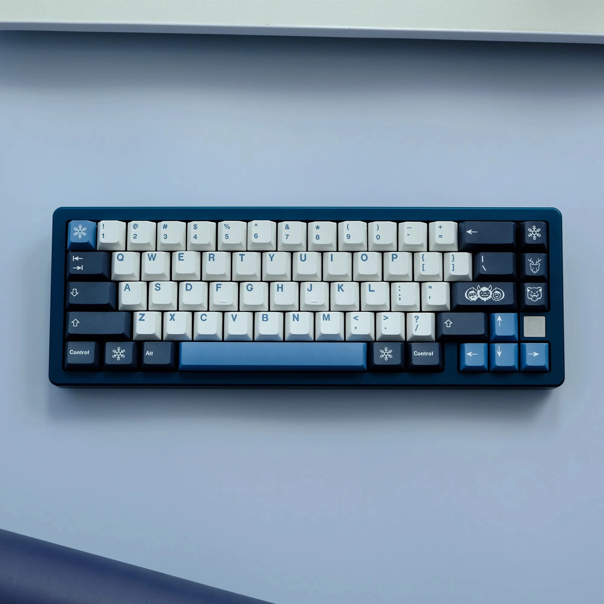 

Колпачки для клавиш GMK Arctic PBT, клавиши для клавиш с сублимационной печатью и профилем вишни, с 1.75U 2U Shift ISO Enter 6U 6.5U 7U, клавиатура, 1 комплект