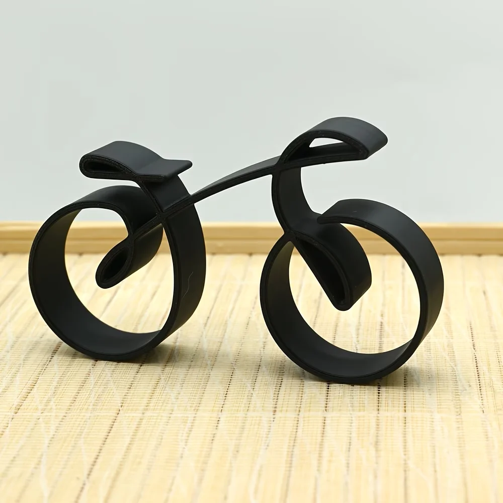1/2 Stück Minimalistisches Fahrradmodell, Elegante Fahrrad-Skulptur für Schreibtischdekoration, Büro- und Heimgeschenk für Fahrradliebhaber