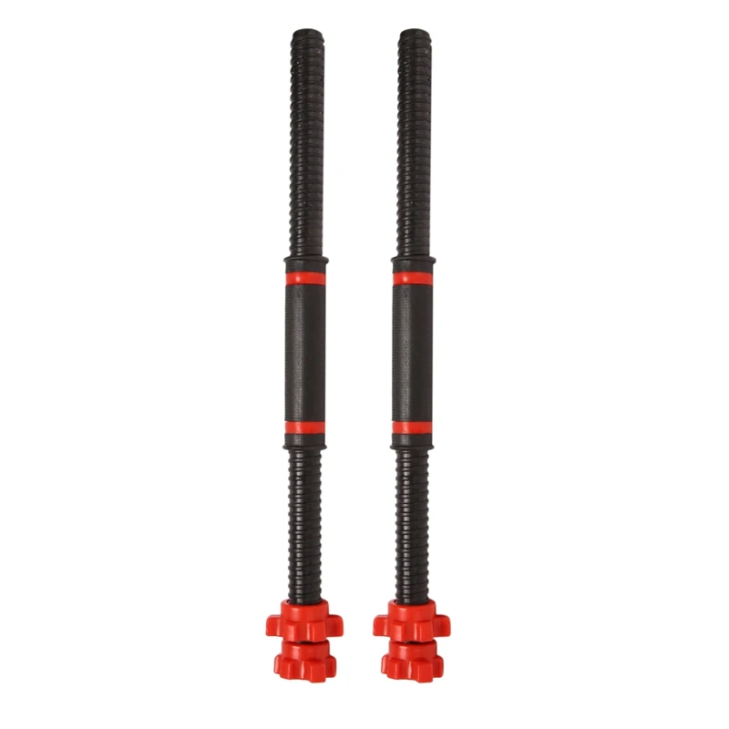 18 Inch Adjustable Dumbbell Bars, Non-Slip Dumbbell Handles, Threaded Dumbbell Handles With Safety Locks