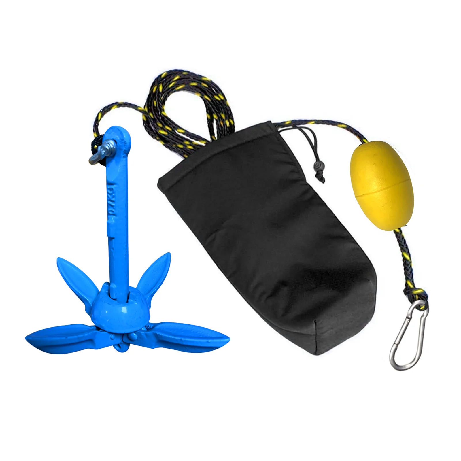 

ISURE MARINE Kayak Anchor Accessories Kits Portable Buoy Kit Canoe Raft Boat Sailboat Fishing with Rope Complete