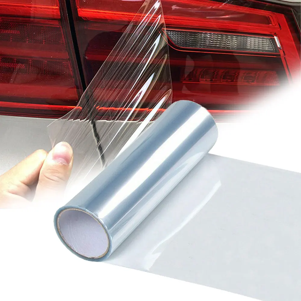

30*120cm Car Clear Tint Taillight Fog Light Covering Film Car Headlight Vinyl Protective Film Sticker Car Rear Lamp Tint Film