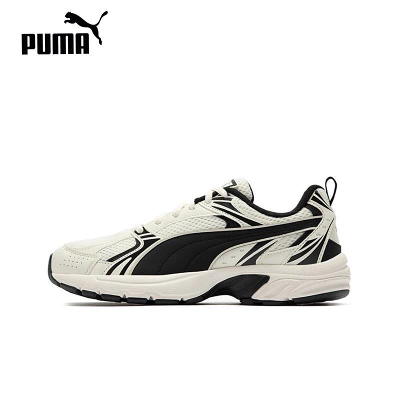 Original Puma Milenio Cn Men\'s and Women\'s Running Shoes Classic Non-Slip Lightweight White Unisex Sneakers 390002-02