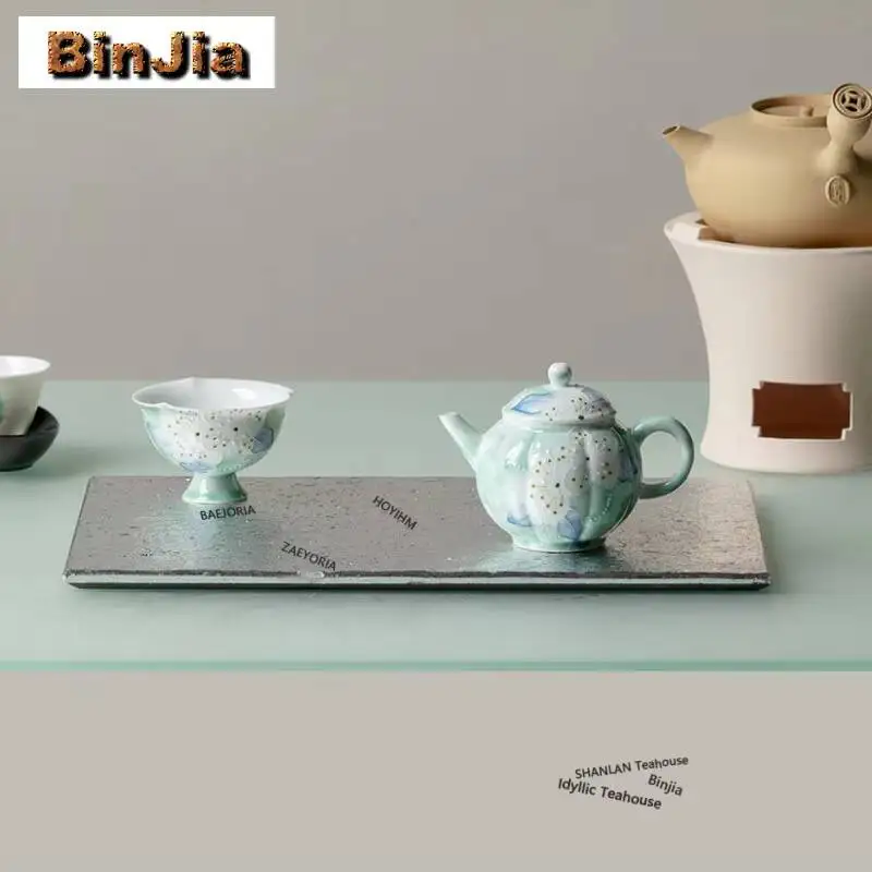Hand-painted White Flower Tea Set Complete Set Handmade Tea Ceremony Set Tea Maker Teapot And Tea Cup Set Chinese Tea Set Gift - view 6