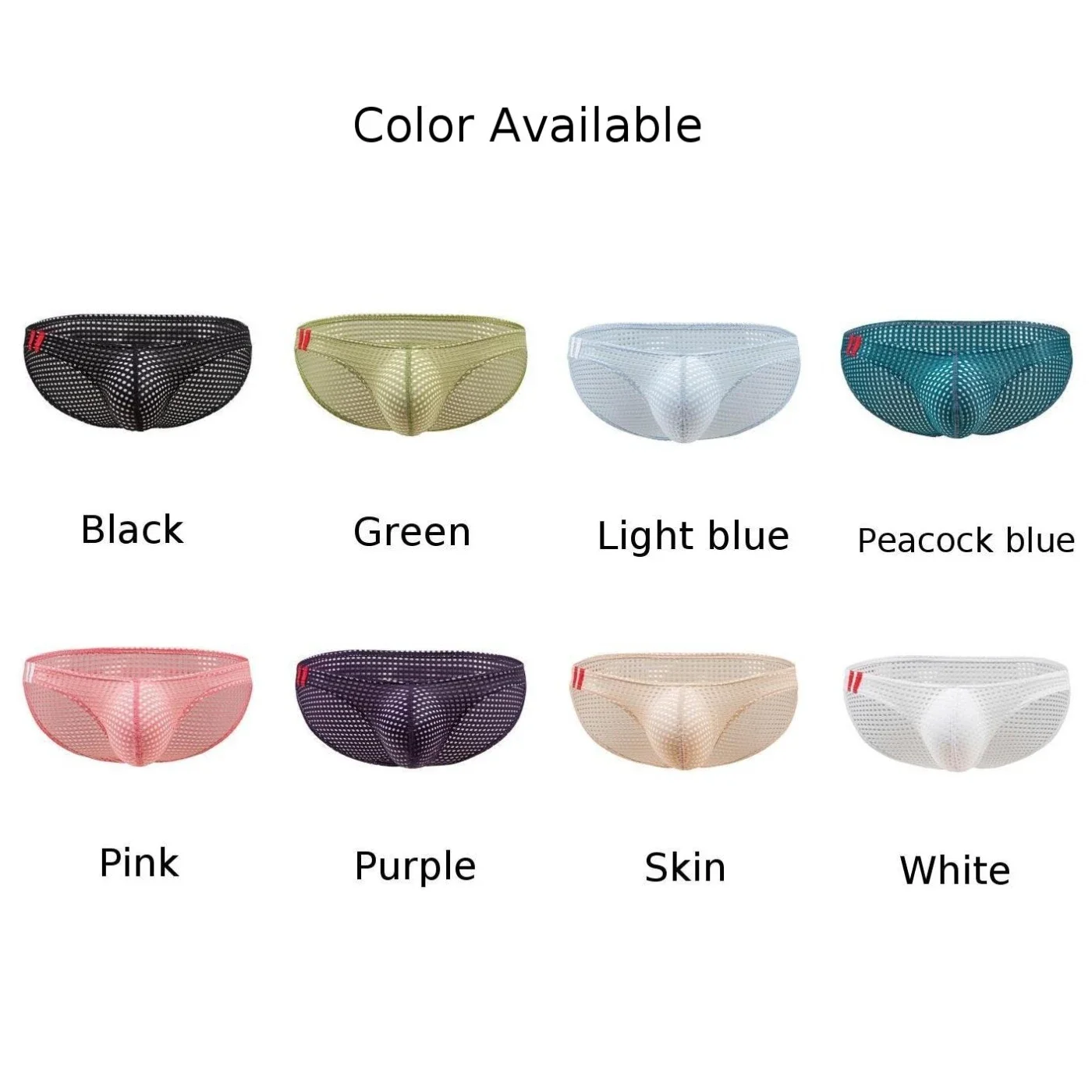 Autumn Spring Male Solid Underwear Men Low Rise Briefs Slight Stretch Solid Color Lingerie Underwear Comfy Fashion