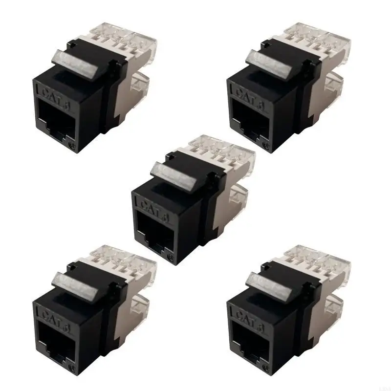 L9NA CAT6 Straight Through Module RJ45 Connector Information Socket Computer Coupler Cable Adapter Ethernet