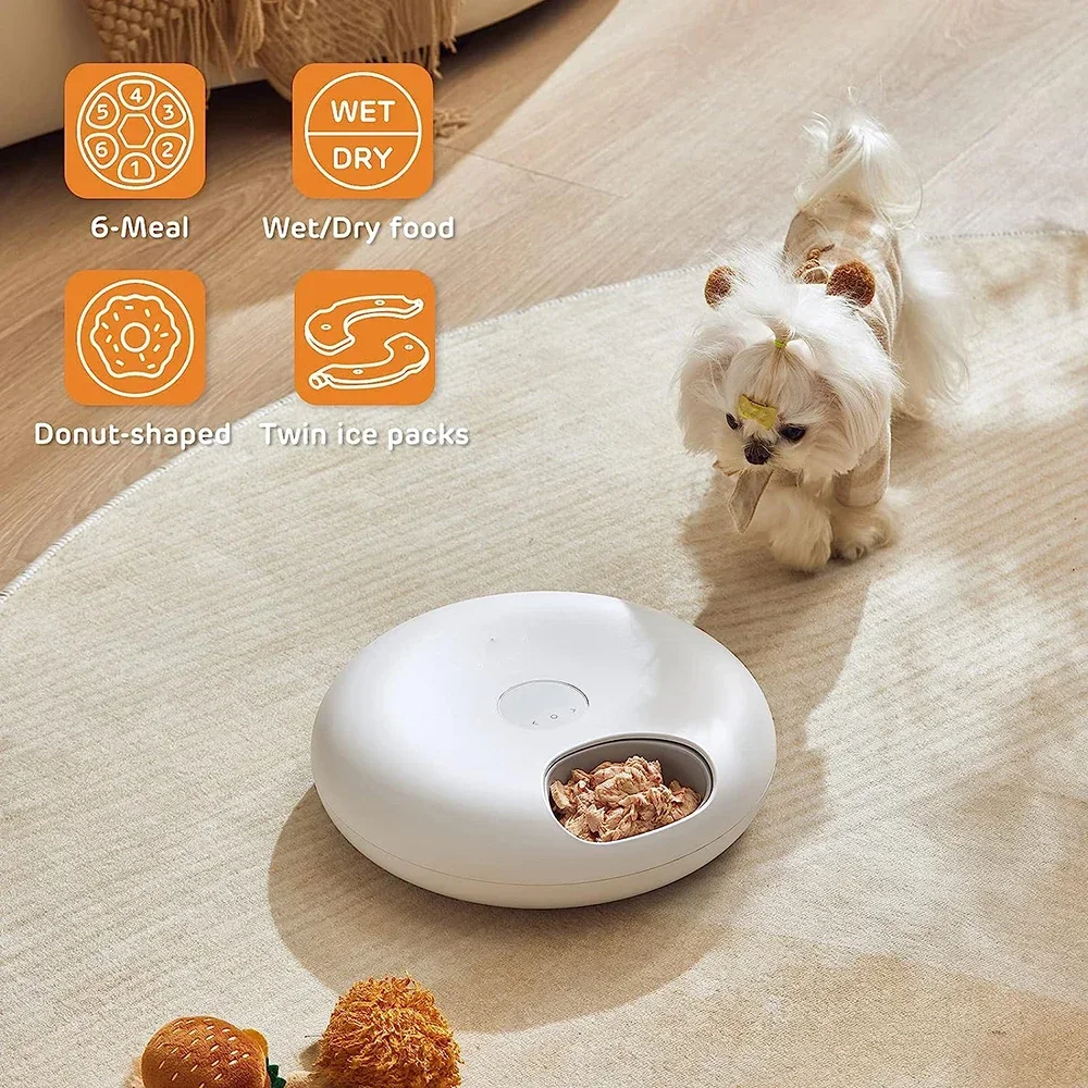 

A Rechargable Wet Food Cat And Dog Automatic Feeder Wet Food Samart Dispenser Pet Timed Feeding Wet Food Bowl