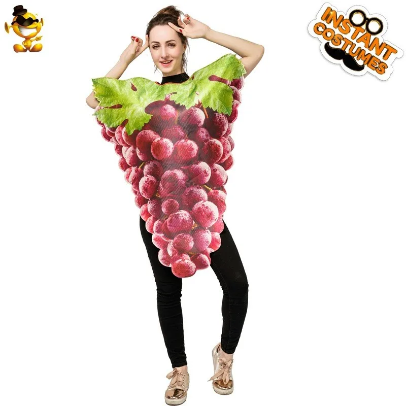 

Забавный комбинезон с изображением мавпы на Хэллоуин, костюм для выступлений с фруктами, сценический костюм для игр, женская этническая сценическая одежда