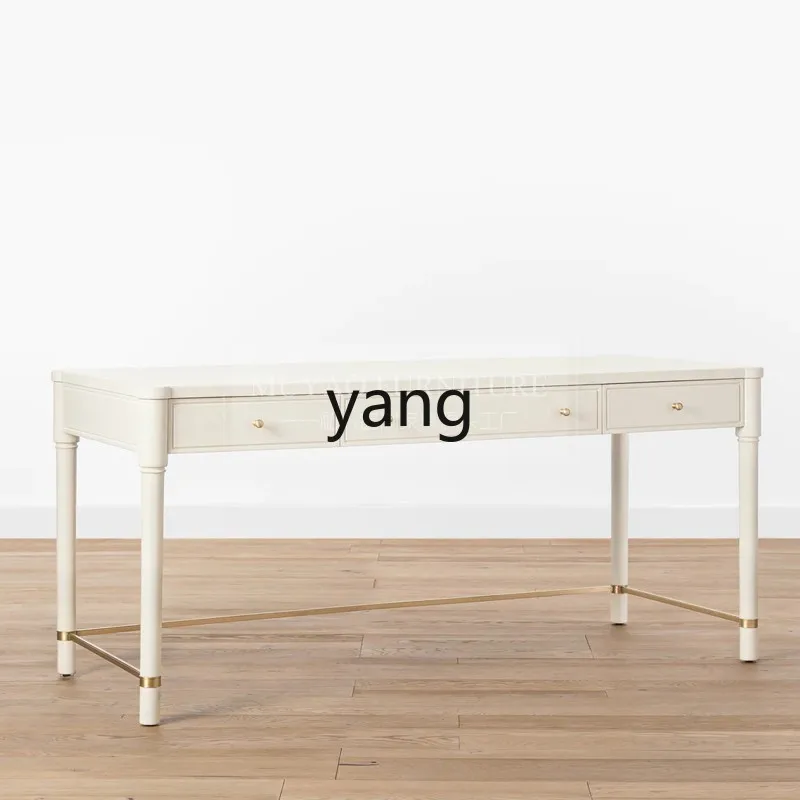 

LTT American solid wood desk simple modern writing desk study desk furniture