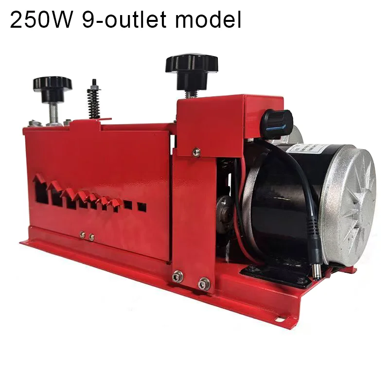 250W Draadstripper Automatische Koperstripper Kabelrecycling Vierkante Platte Draad Anti-afwijking
