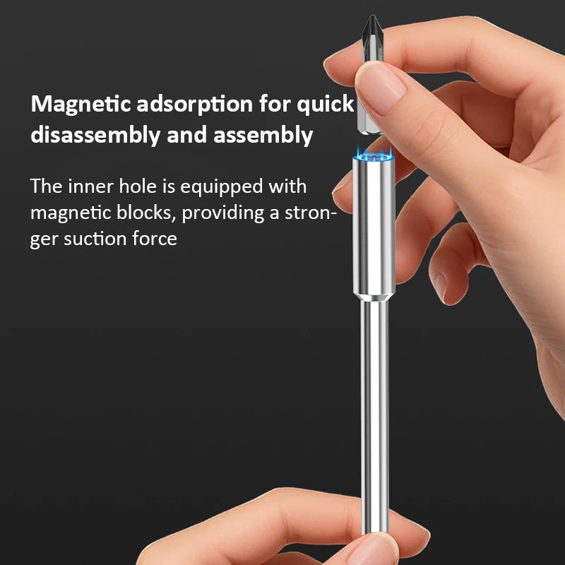 15PCS Screwdriver Bit Set 15 in 1 CR-V Screwdriver Precision Hexagonal Magnetic Screwdriver Head Drills Sockets Car Repair Tools