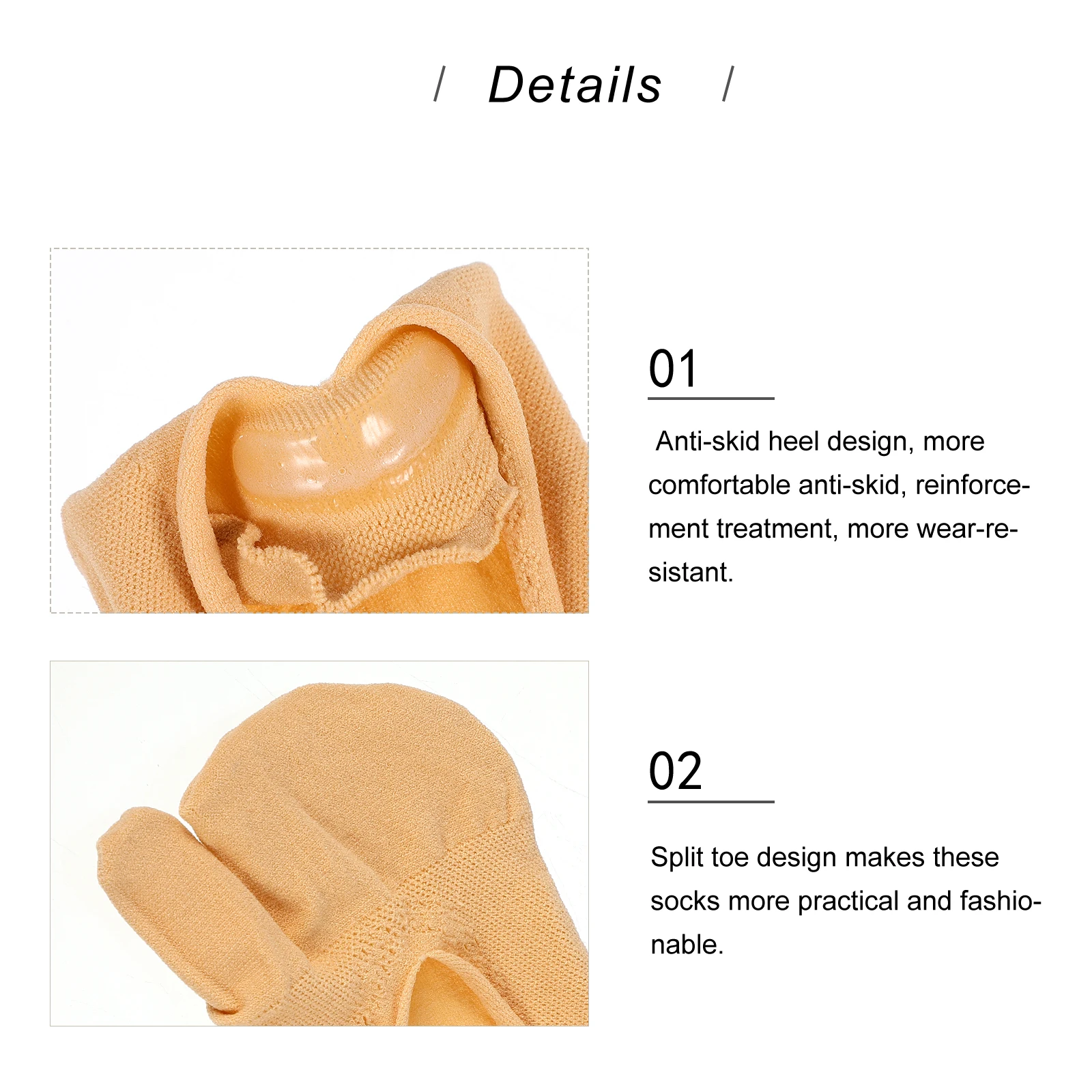 

2pcs Split Toe Short Socks Unisex Warm Lightweight Breathable Cozy Home Floor Thick Toe Topper Socks For Women Men Girls Boys