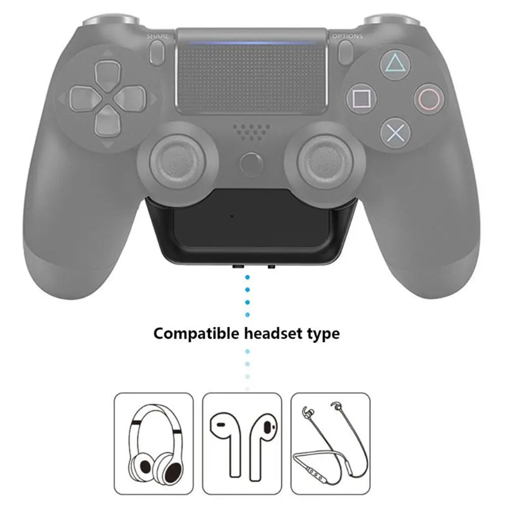 Adaptador de áudio para PS4 Controller, Headphone Receiver sem fio, Headset Converter, Compatível com Bluetooth 5.0, 3.5mm, Playstation 4
