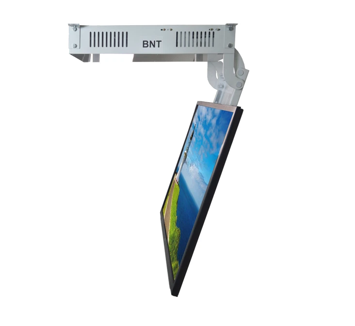 55 to75 Inch Wireless Control Motorized Flip Down from Ceiling TV Lift Mechanism with tv mount bracket