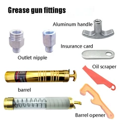 Manual Grease Gun Accessories Oil Storage Barrel Tube 56mm60mm Replacement Tube Transparent Threaded Teeth Not Available