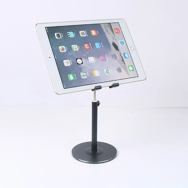 Aluminum Alloy Anti-Skid Tablet Stand, Universal Phone Holder, Spring Back, Live Streaming Stands