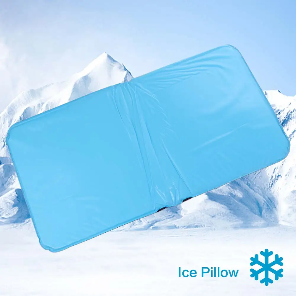 Cooling Pad PVC Cooling Ice Pillow Insert Comfortable Ice Cushion Refillable Ice Mat Summer Use
