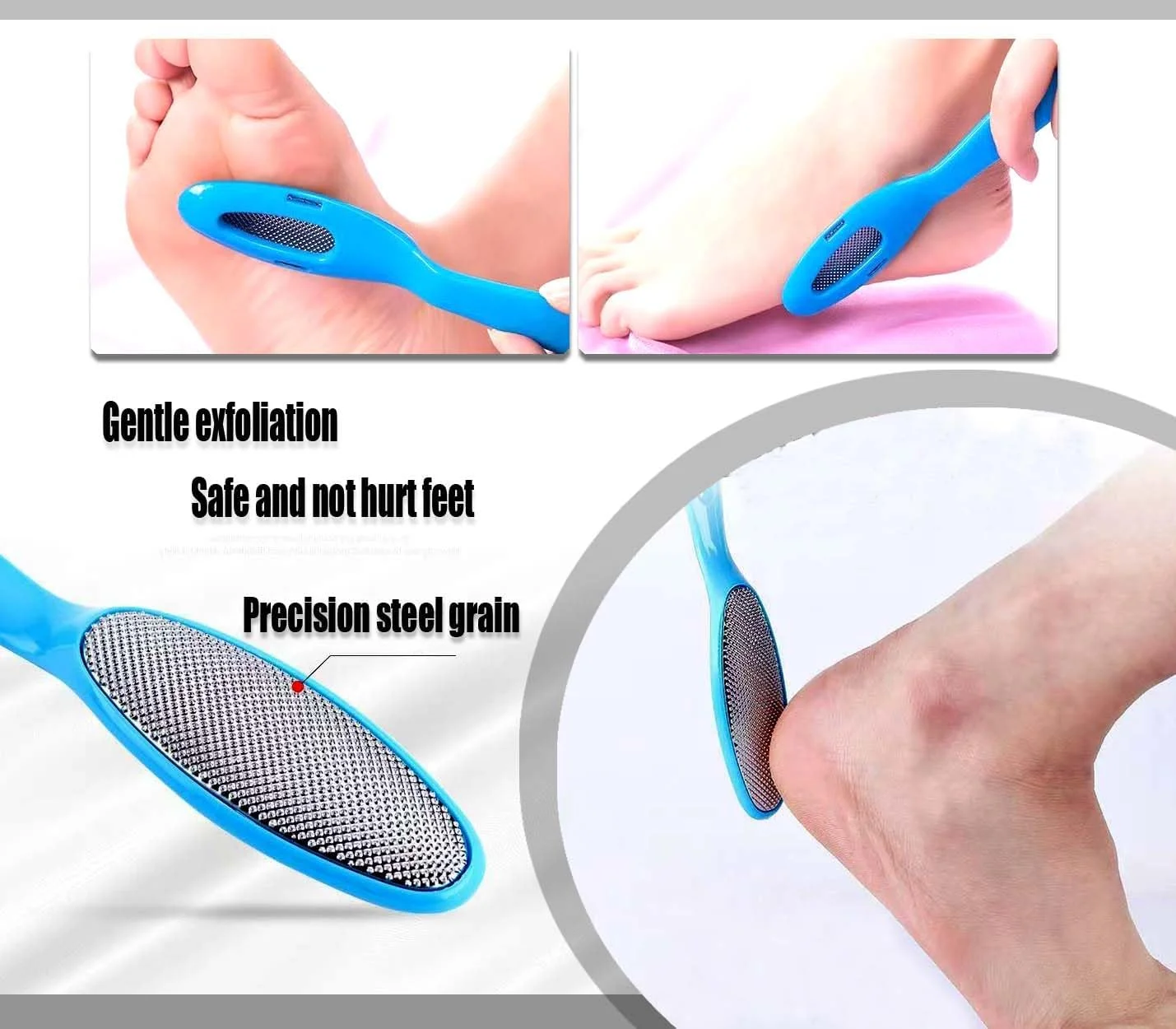 10 pçs moedor de pé para remover calos de pele morta pedicure doméstica pé barbear lixar placa pedicure conjunto de ferramentas