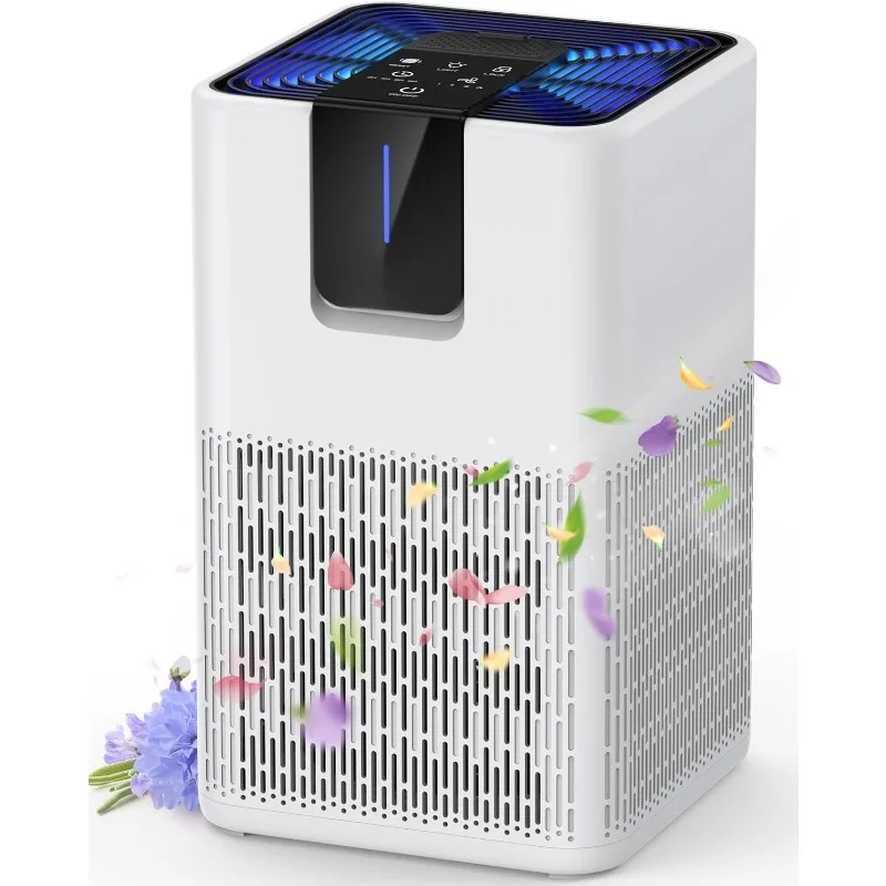 

Air Purifiers for Home Large Room Up to 1250 Ft²,H13 HEPA Air Purifier for Pets Dust Odor Smoke,Aromatherapy Function,Air