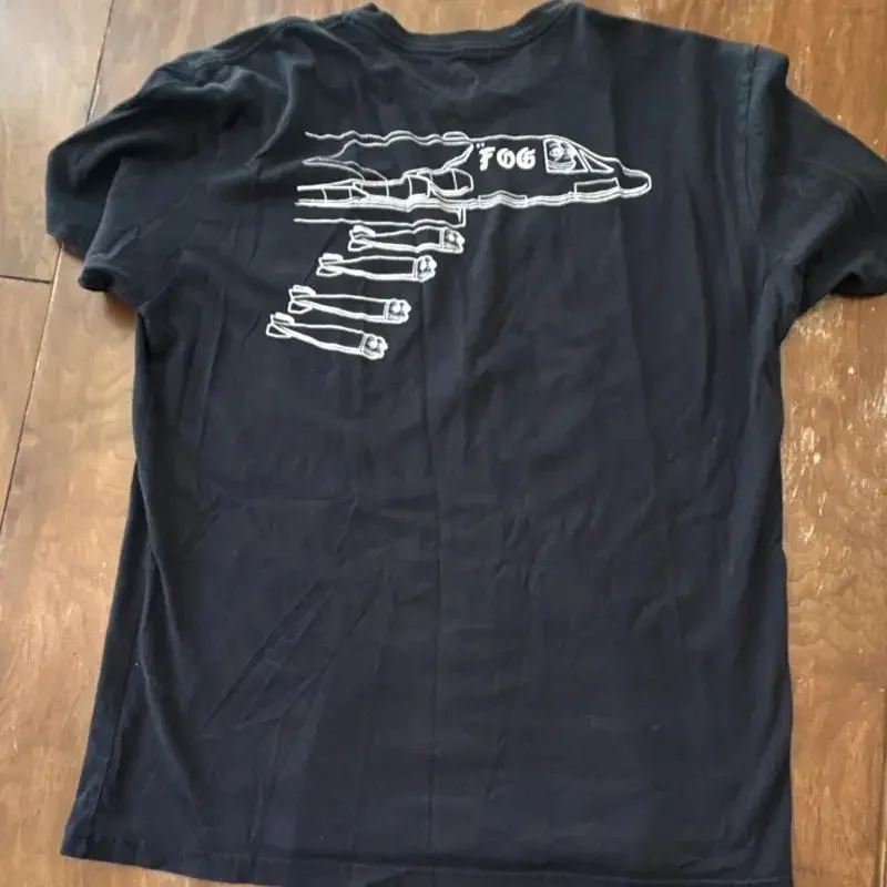 Forward Observations Group Men's Black Double-Sided Graphic Crew Neck T-Shirt XL
