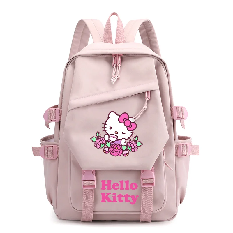 

Hello Kitty для мальчиков и девочек, детские школьные сумки для книг, женский рюкзак, дорожный рюкзак для подростков Mochila