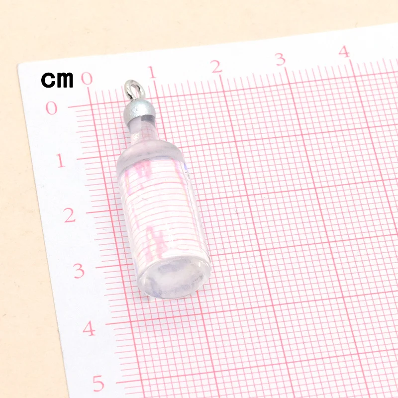 100pcs Bulk Wholesale Transparent Water Drink Bottle Resin Charms Cute Beer Bottles Pendant For Earring Bar Party Jewelry Making image 5