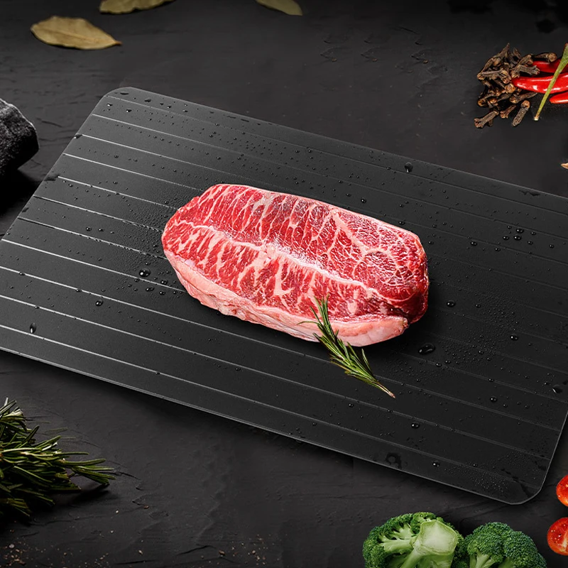 Alloy Thawing Defrosting Tray for Freezing Meat Defrost Plate for Fast Thaw Freezing Food Meat Fruit Kitchen Tools Gadgets
