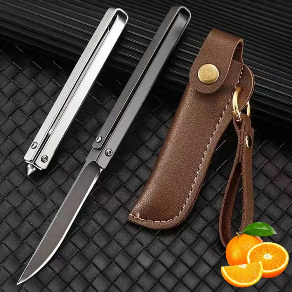 Cuchillo plegable M390 de acero inoxidable para supervivencia - imagen 3