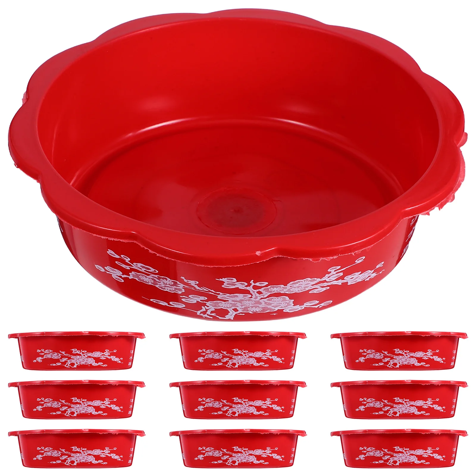 

10Pcs Hydroponic Planter Pot Plastic Flower Bowl Narcissus Water Lilies Lotus Indoor Outdoor Garden Home Lotus Flower Holder