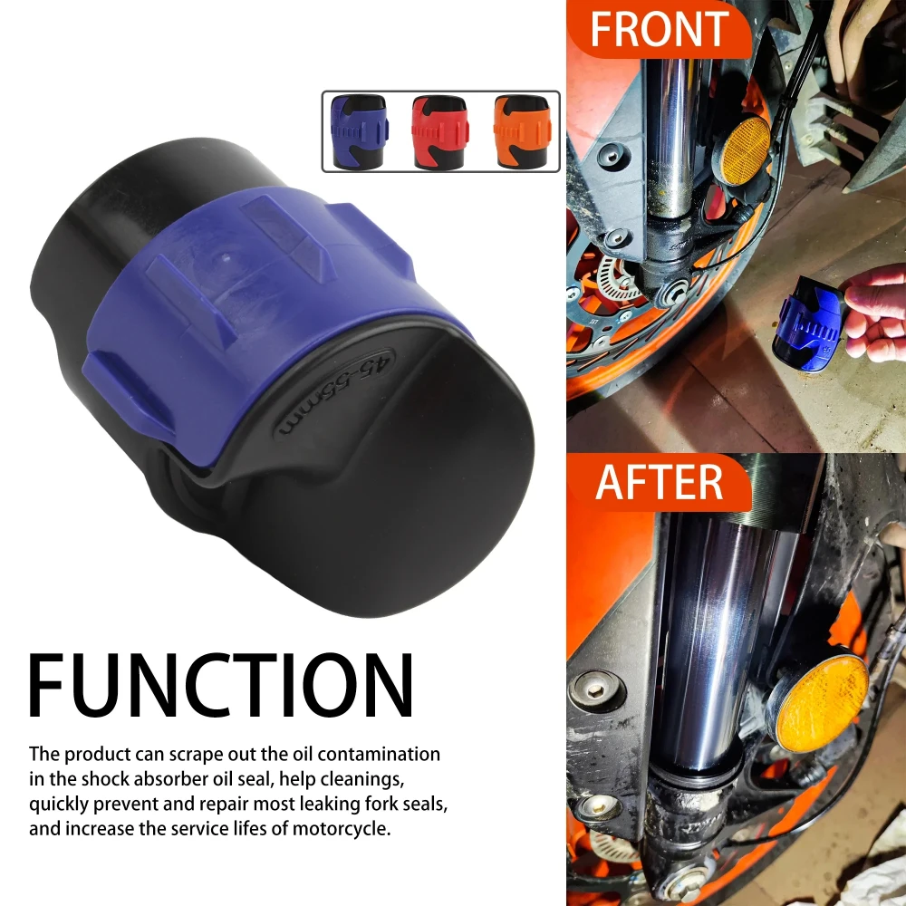 Motorcycles Front Fork Shock Absorber Cleaning Tool 45mm-55mm Dirt Bike Fork Seal Cleaner Motocross Parts Motorbike Accessories