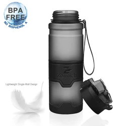 ZOUNICH Sports Water Bottle BPA Free Portable Leak-proof Shaker bottle My Bottle Tritan Plastic Eco-Friendly Drinkware