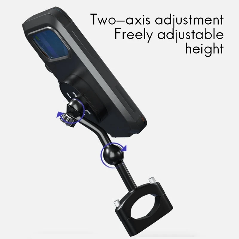 Adjustable Motorcycle Bike Phone Holder Case Outdoor Waterproof Phone Support Mount With Press Screen