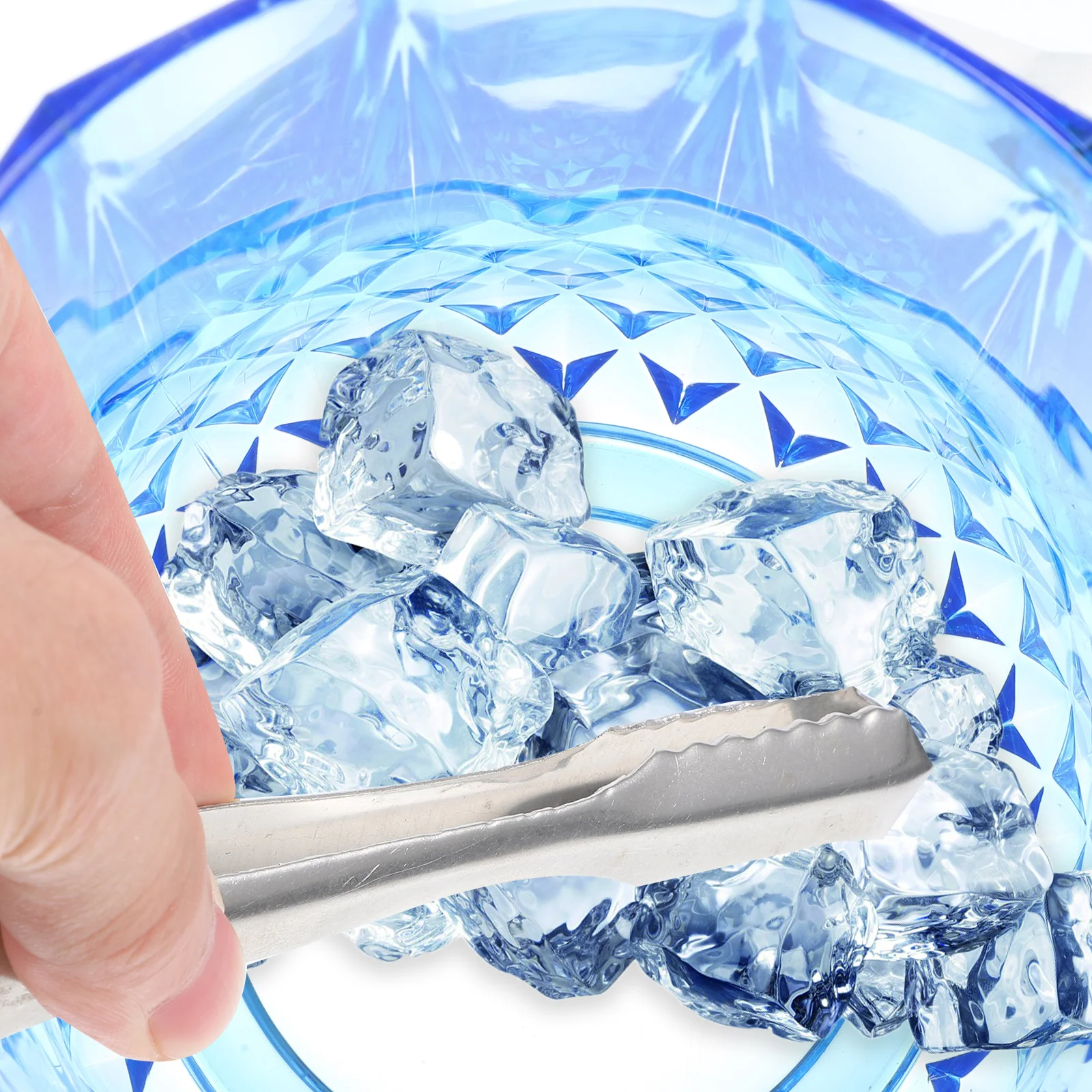 

Ice Bucket Clip Set with Tong Drink Container Hotel Bin for Bar Plastic Restaurant