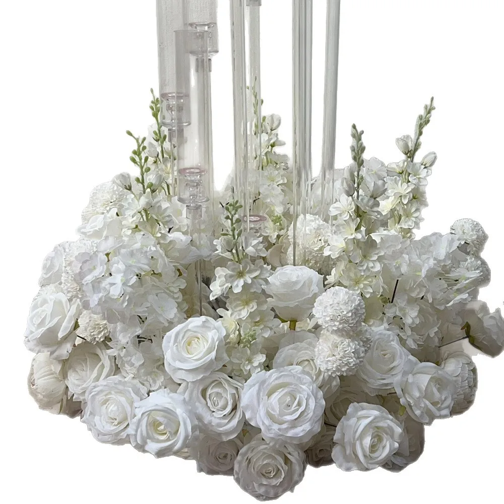 Luxury Artificial White Floral Wreath 6