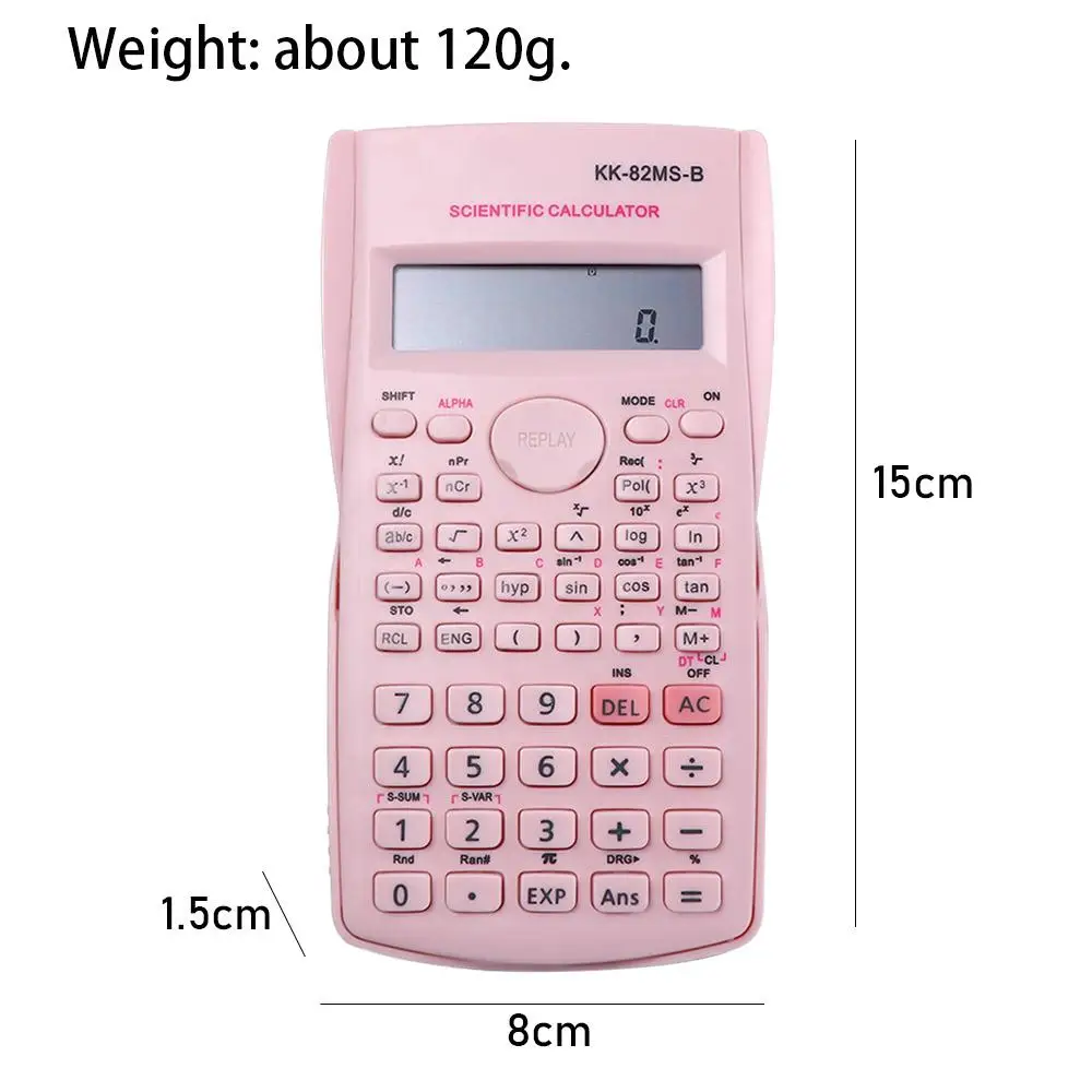 Calculadora de 240 funciones para escuela y oficina, calculadora de dígitos, calculadora de funciones, calculadora científica de ingeniería estacionaria