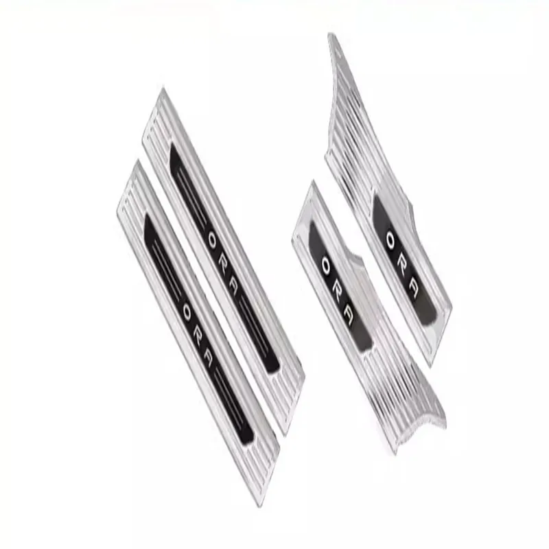 

Door Sill Cover Welcome Pedal Trim Car-styling For Changan Good Cat Ora 2021 4pcs Set High-quality Stainless Steel Accessories