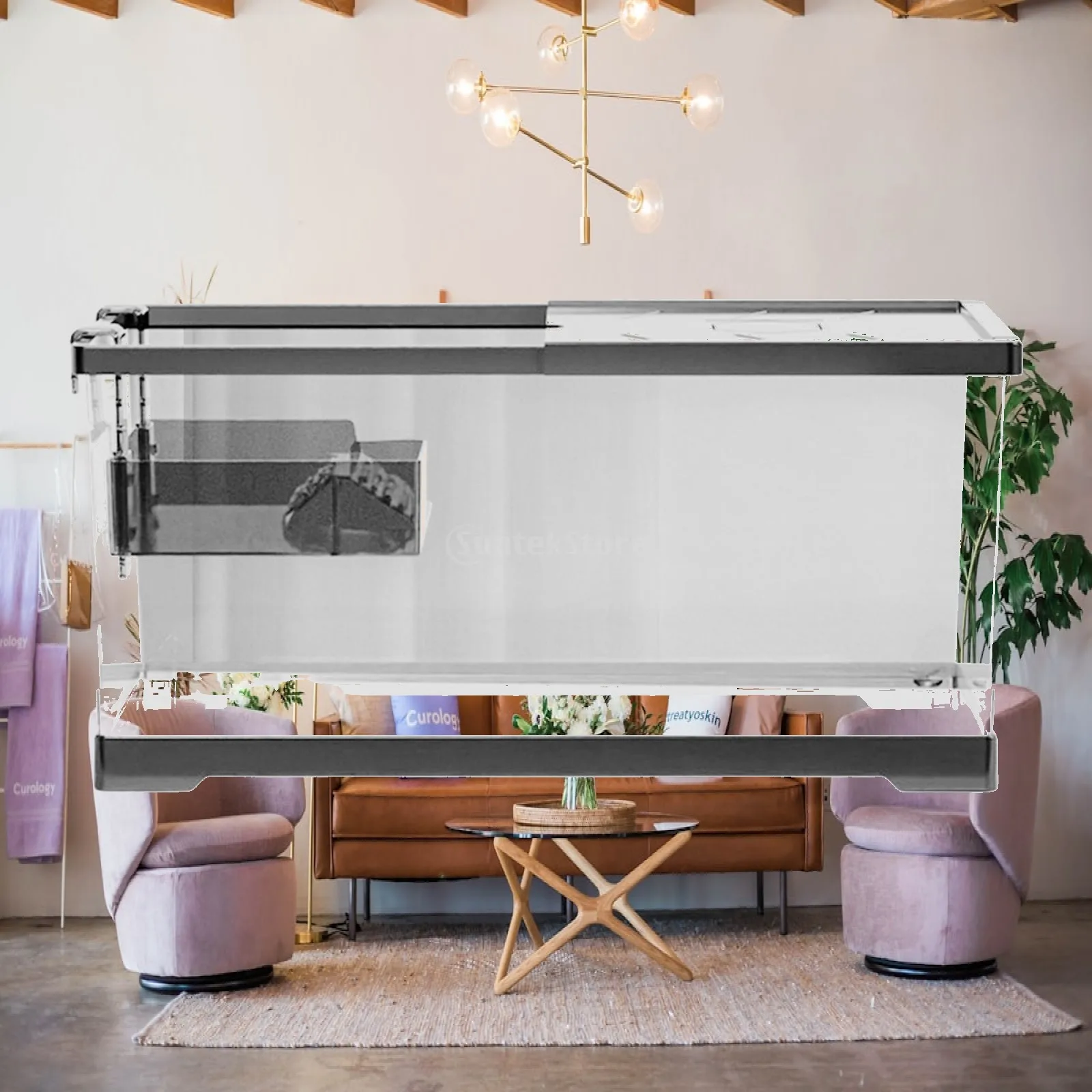 Turtle Tank PC Material Huge Terrarium Hideout Hatching Area for Turtles Supplies Pet Reptile Items