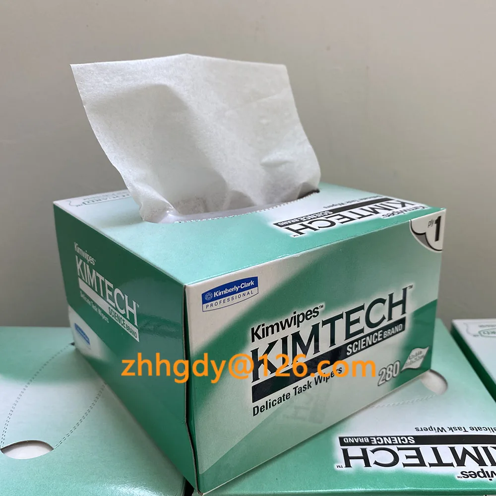 KIMTECH-toallitas de limpieza de fibra óptica, paquete de papel de limpieza kimperly, importación de EE. UU., 280, precio al por mayor