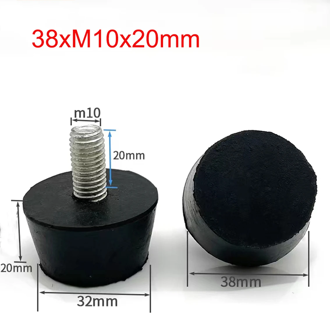 M8M10 Rubber Table and Chair Foot Pad Shock Absorption and Anti Slip Belt Screw Adjustable Support Chair Leg Height Foot Pad