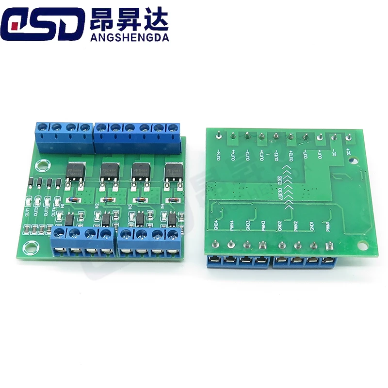 MOS FET 4 Channels Pulse Trigger Switch Controller PWM Input Steady For Motor LED 4 Way 4ch Diy Electronic Module