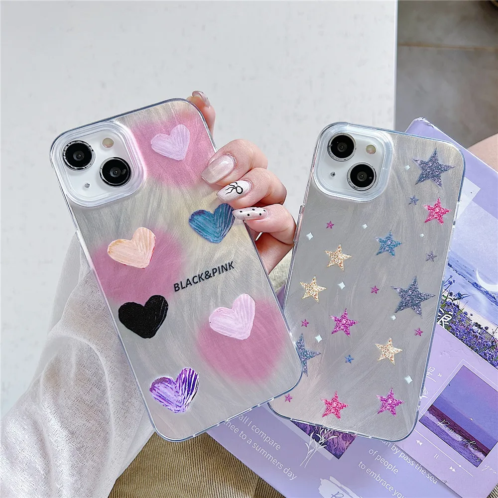 Case For Samsung Galaxy A16 A05S A15 A25 A35 A55 A14 A24 A34 A54 A13 A23 A33 A53 A73 Star Gradient Glitter Laser Colorful Cover