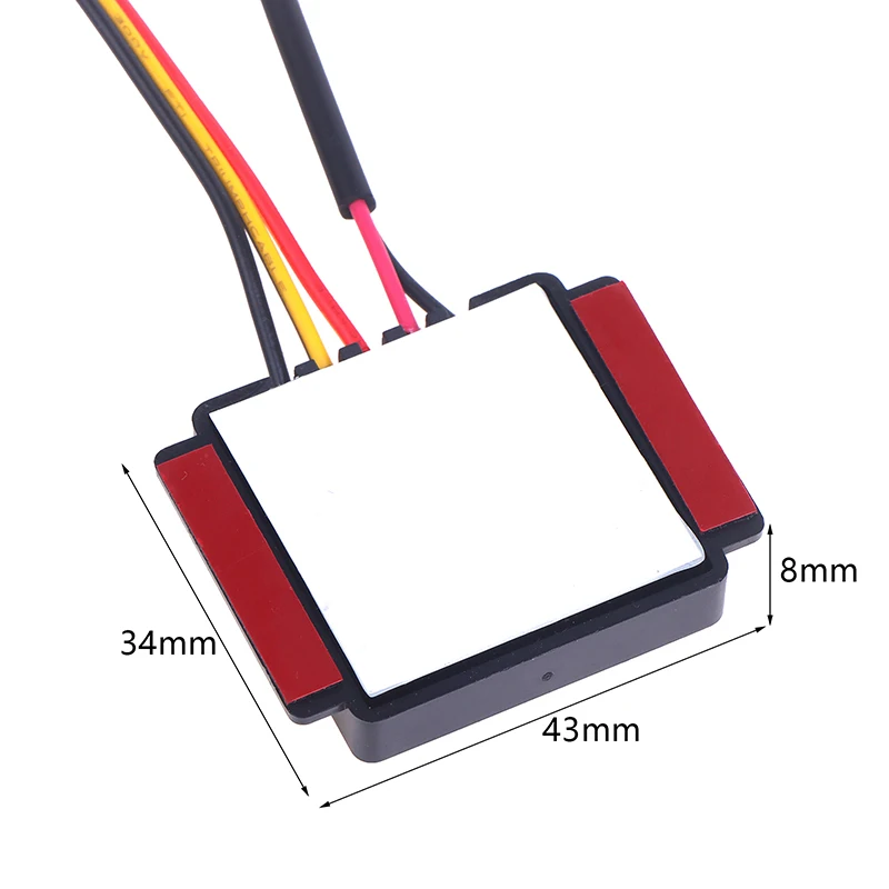 Interruptor táctil de espejo Led luz inteligente monocromática tricoloreado atenuación DC 12-24V 3A Sensor de interruptor sensible al tacto de espejo inteligente