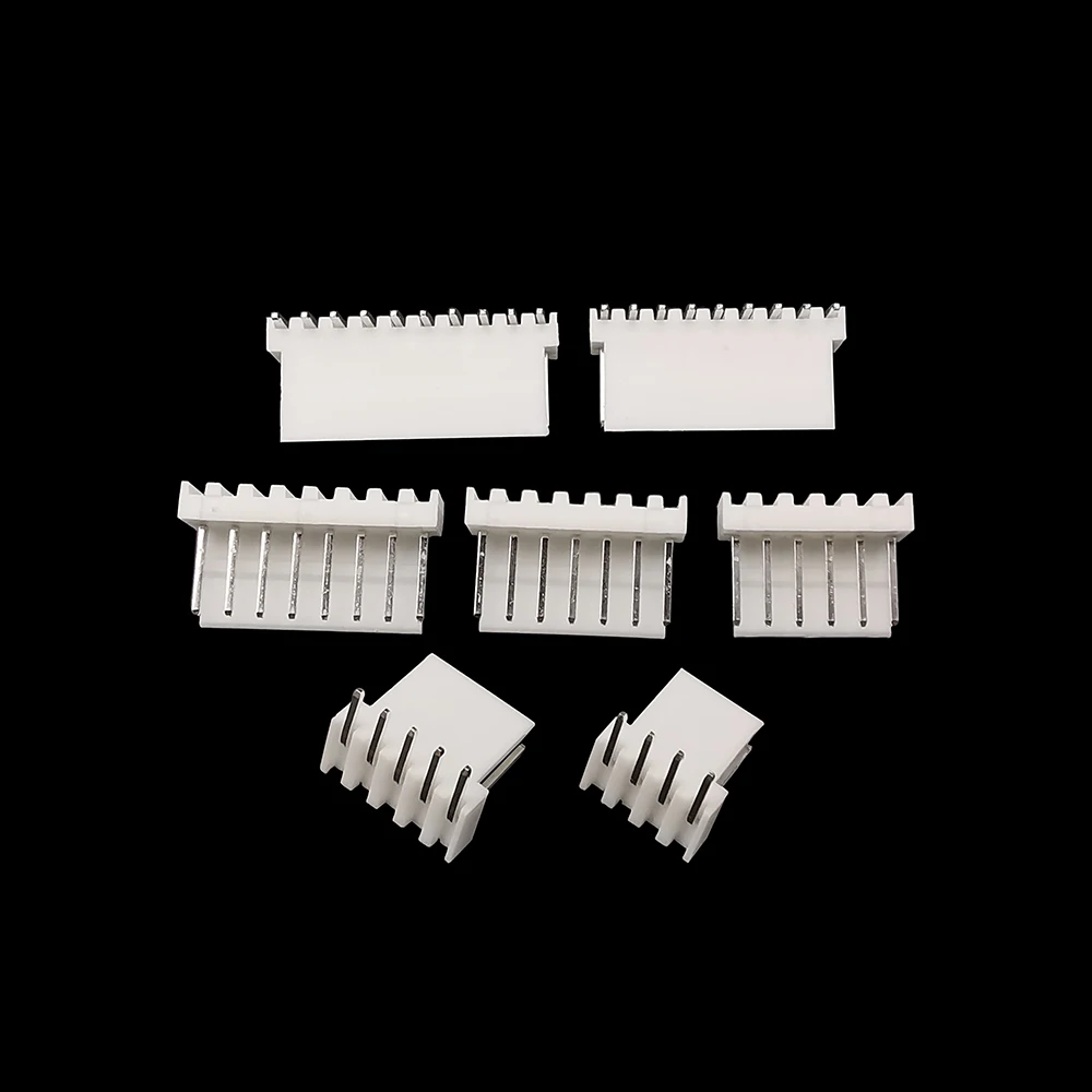 50Pcs KF2510 2.54mm 2/3/4/5/6/7/8/9/10 Pin Terminal Male Plug+Female Socket Housing Pin Header Connector KF-2510 Straight/Curved