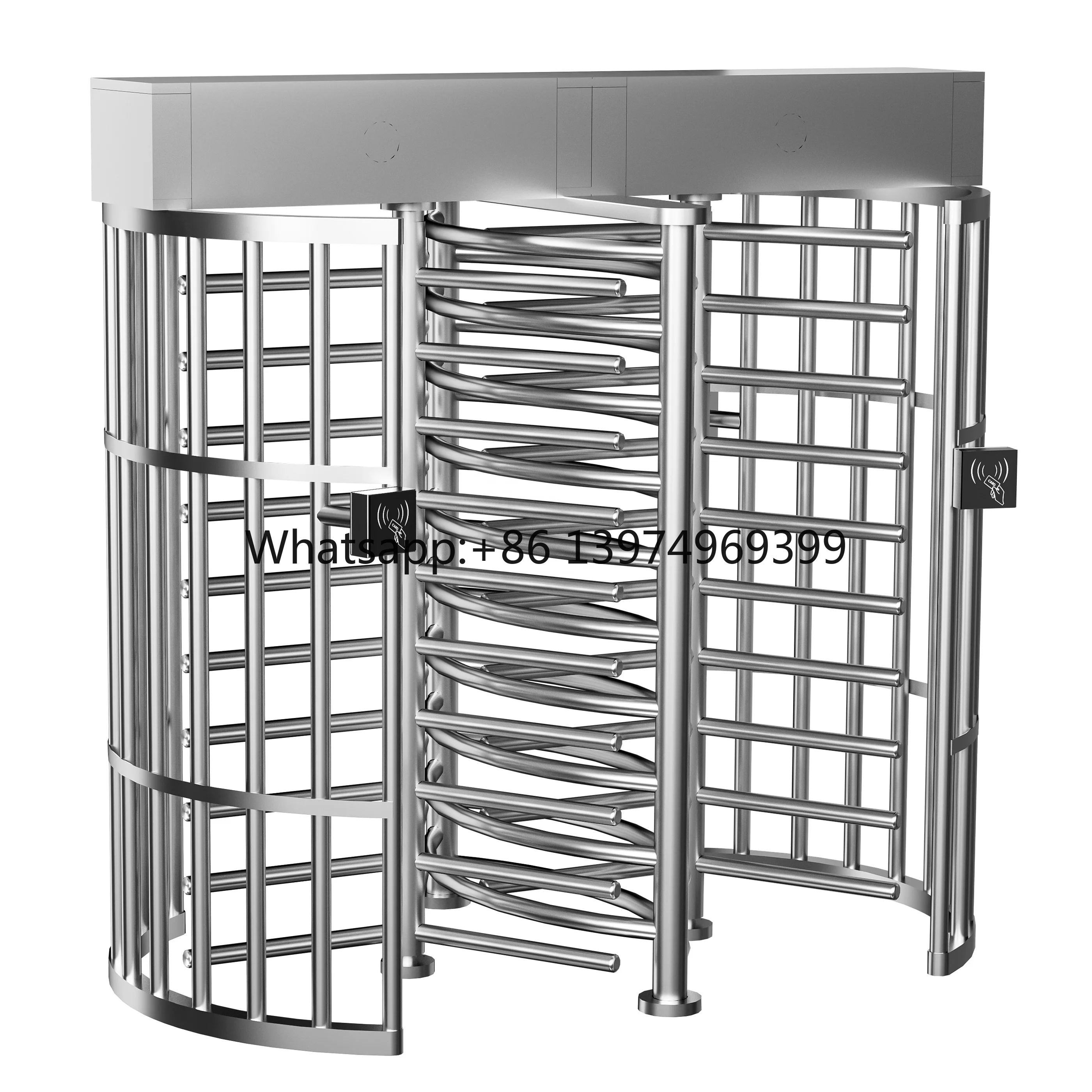 Multi-Function Turnstile Full-Height Gate Mechanism Double-Door Access Control System Humanoid Passage for Office Buildings