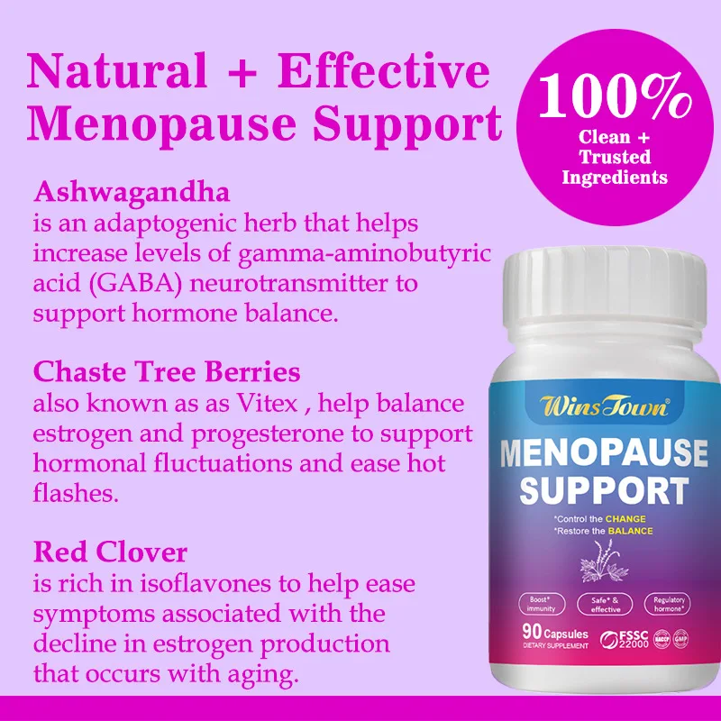 

Menopausal probiotic capsules promote digestive health improve immune balance and enhance immune function