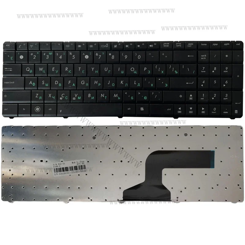 Hd novo teclado de laptop russo para asus x54c k54c k54l k54ly x54 x54l x54ly k55d k55n k55de k55dr ru preto