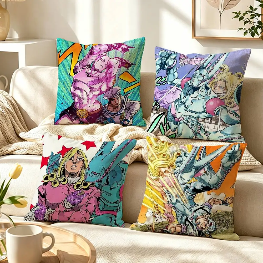 Funny V-Valentine Diego Brando SBR HD  Pillow Case Pattern Printed Pillowcase For Living Room Sofa Cushion Cover