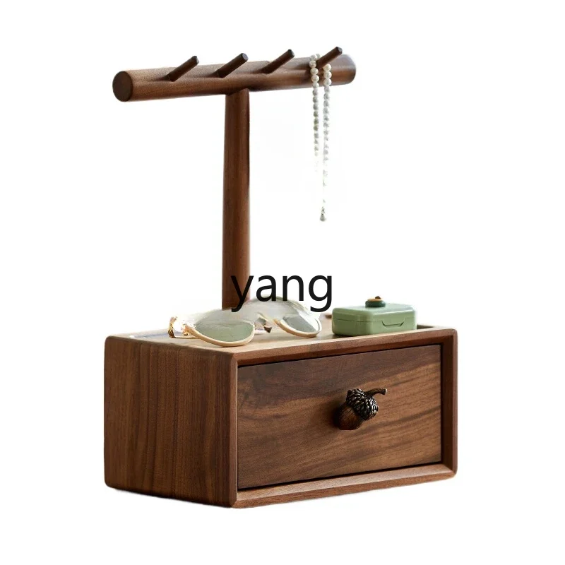 

LH household living room storage box, solid wood entrance key storage ornament